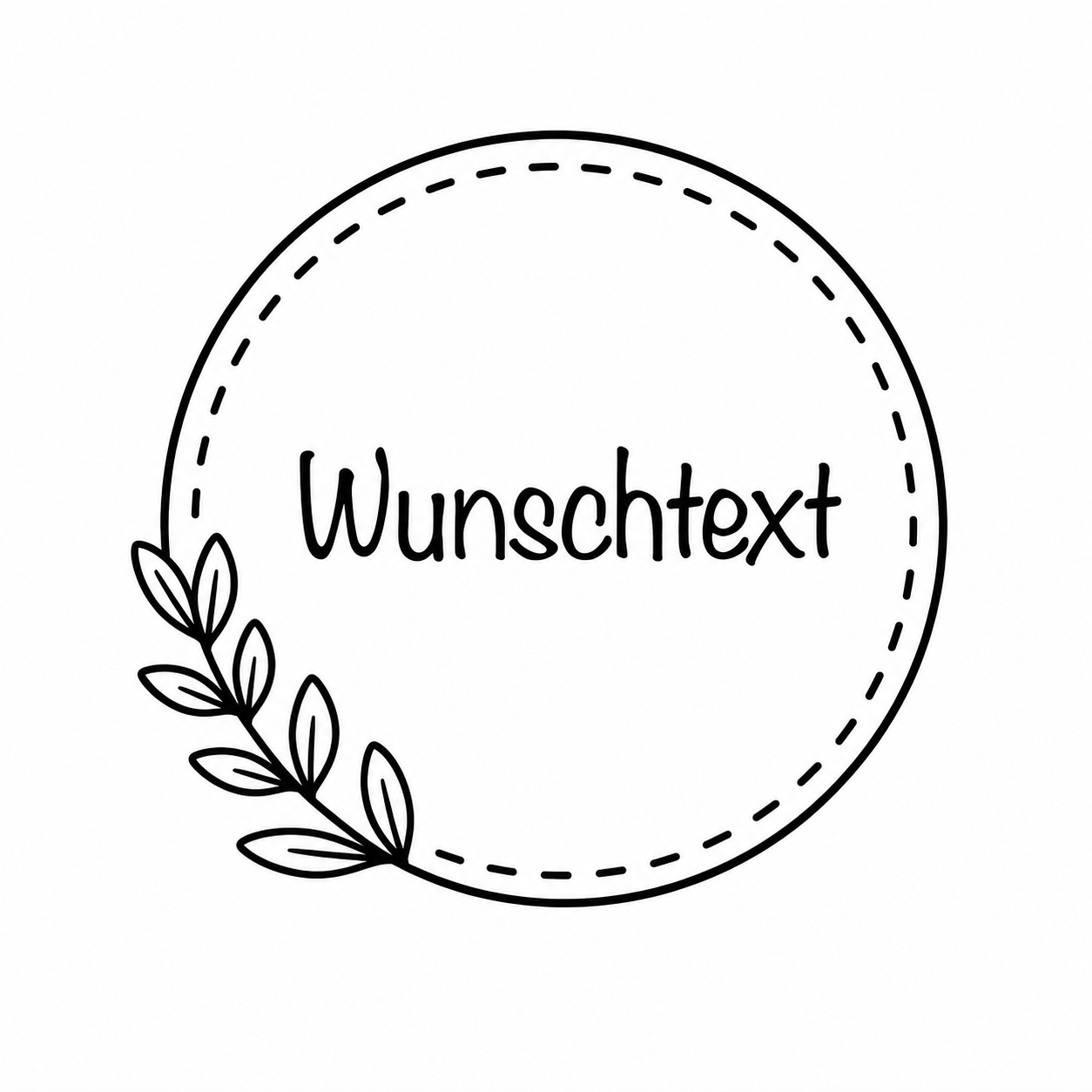 Custom text (round)